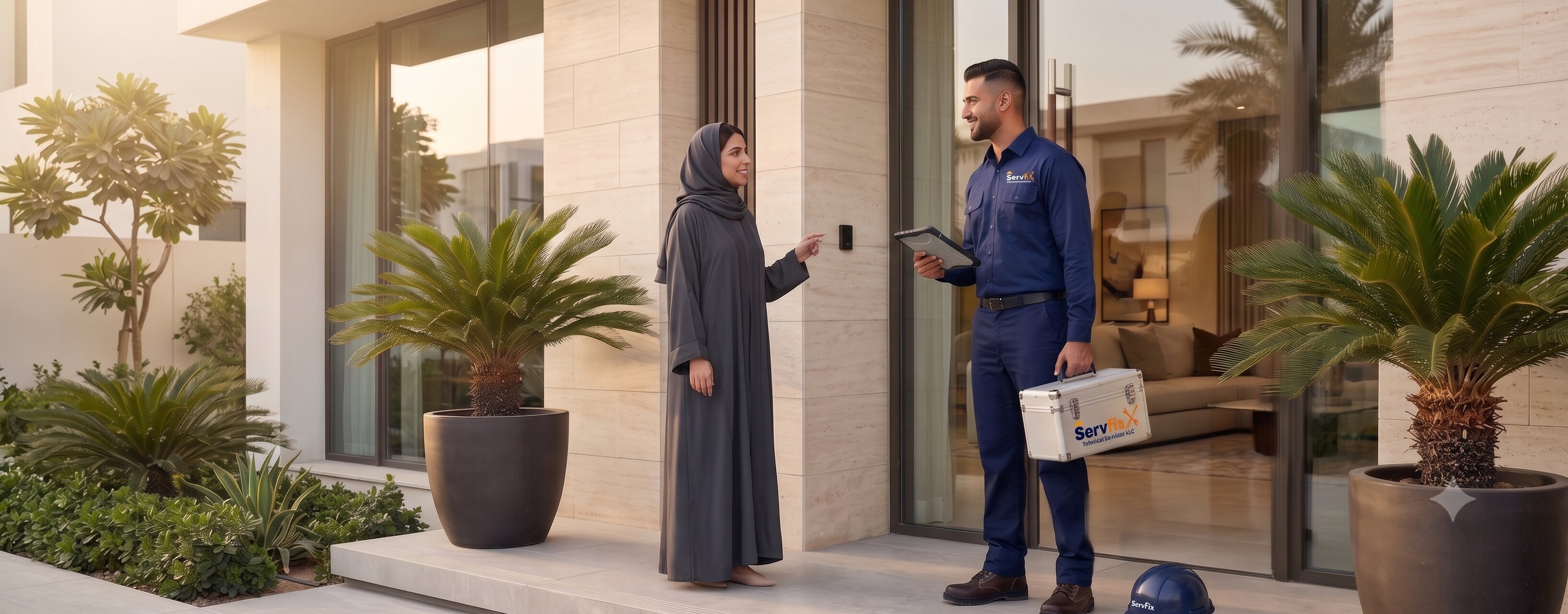 ServFix technical consultation at Dubai property