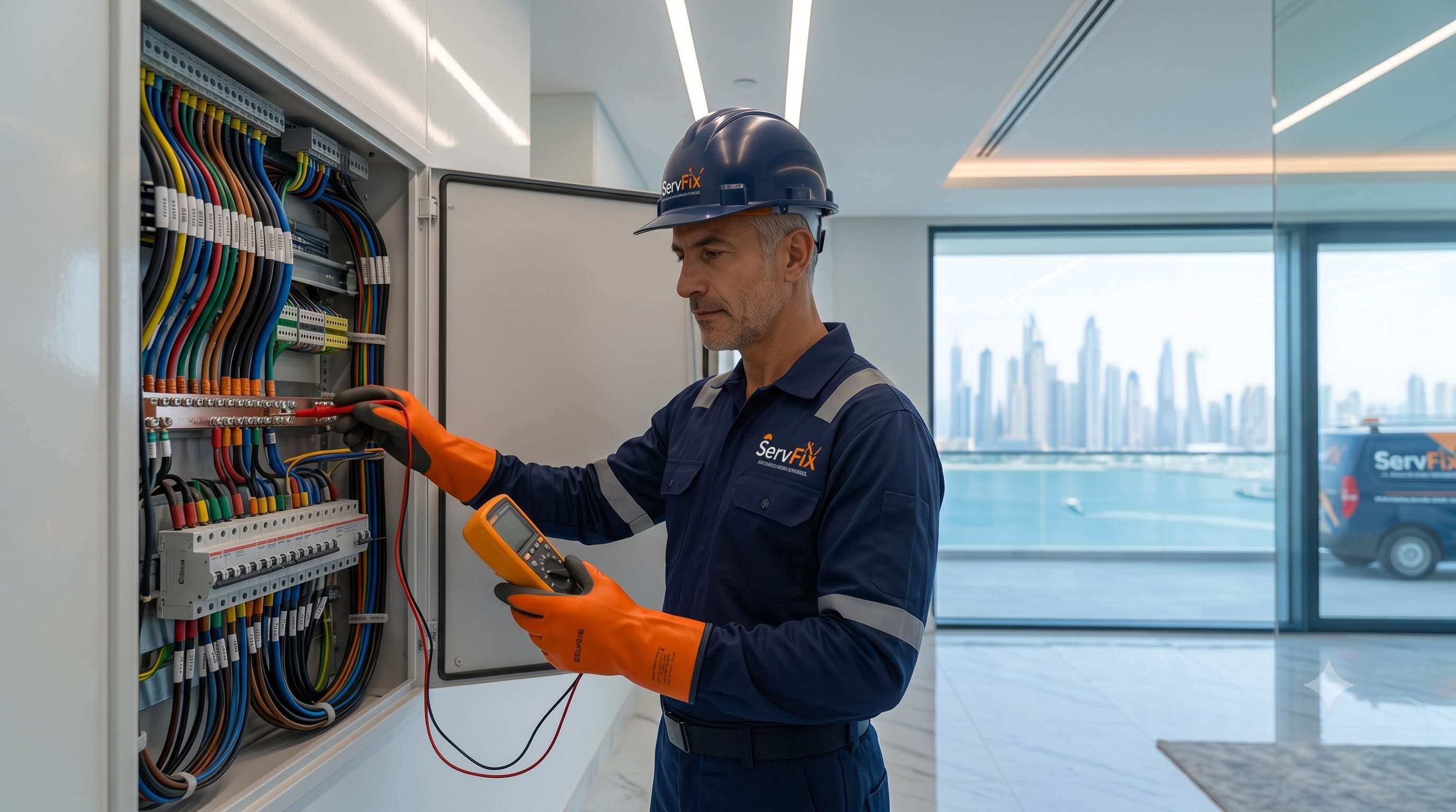 Electrical installation project in Dubai